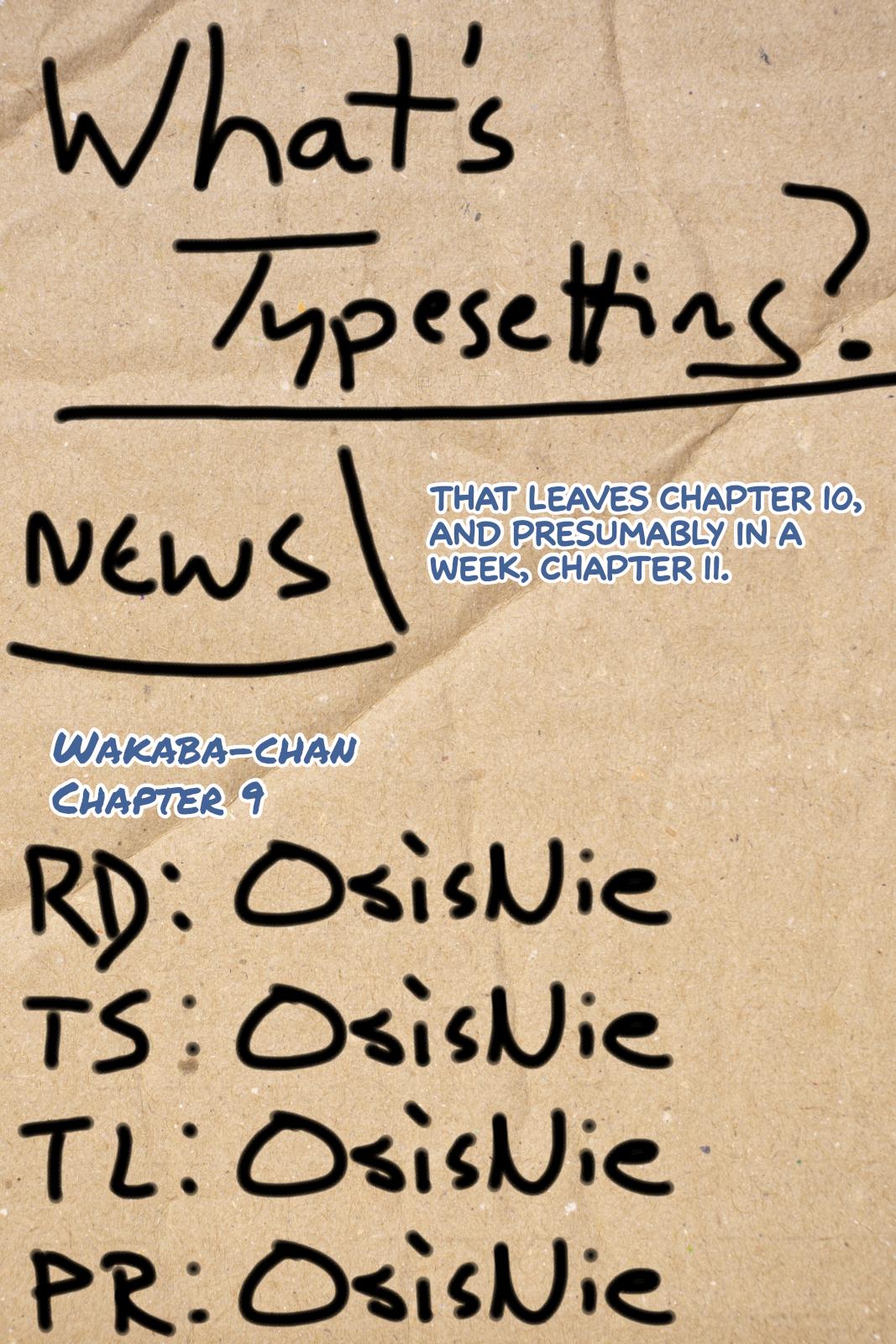 Wakaba-chan wa Wakarasetai! Chap 9 - Next Chap 10