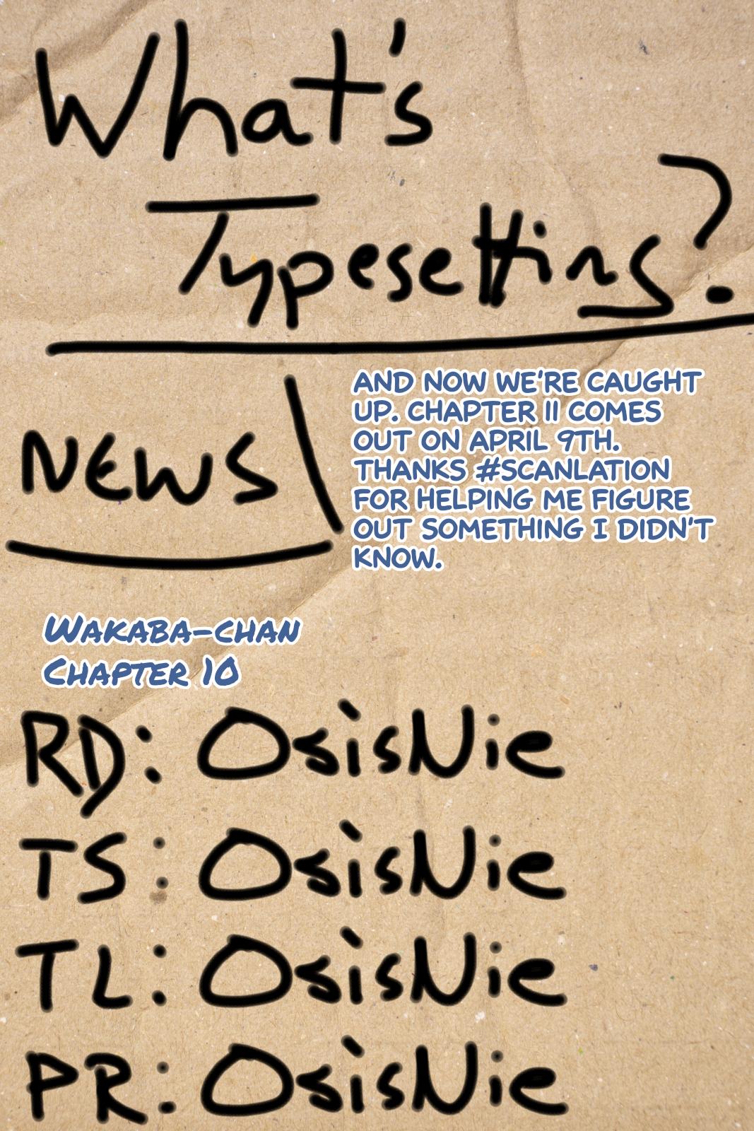 Wakaba-chan wa Wakarasetai! Chap 10 - Next Chap 11