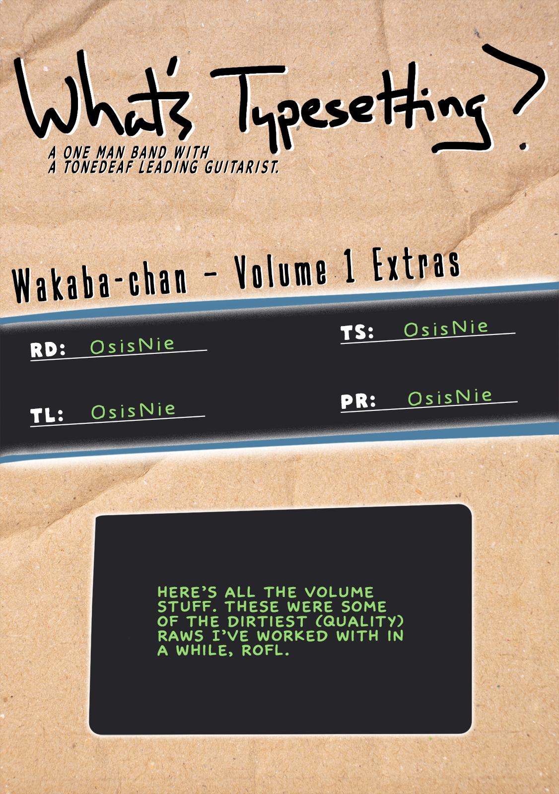 Wakaba-chan wa Wakarasetai! Chap 10.5 - Next Chap 11.5