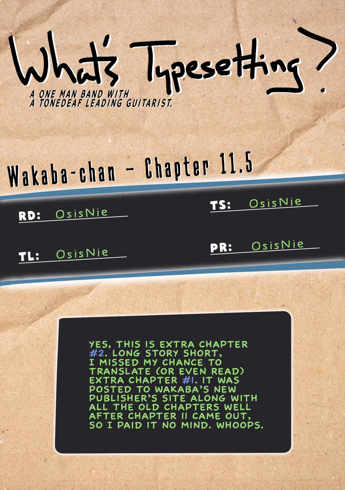 Wakaba-chan wa Wakarasetai! Chap 10.6 - Next Chap 11.6