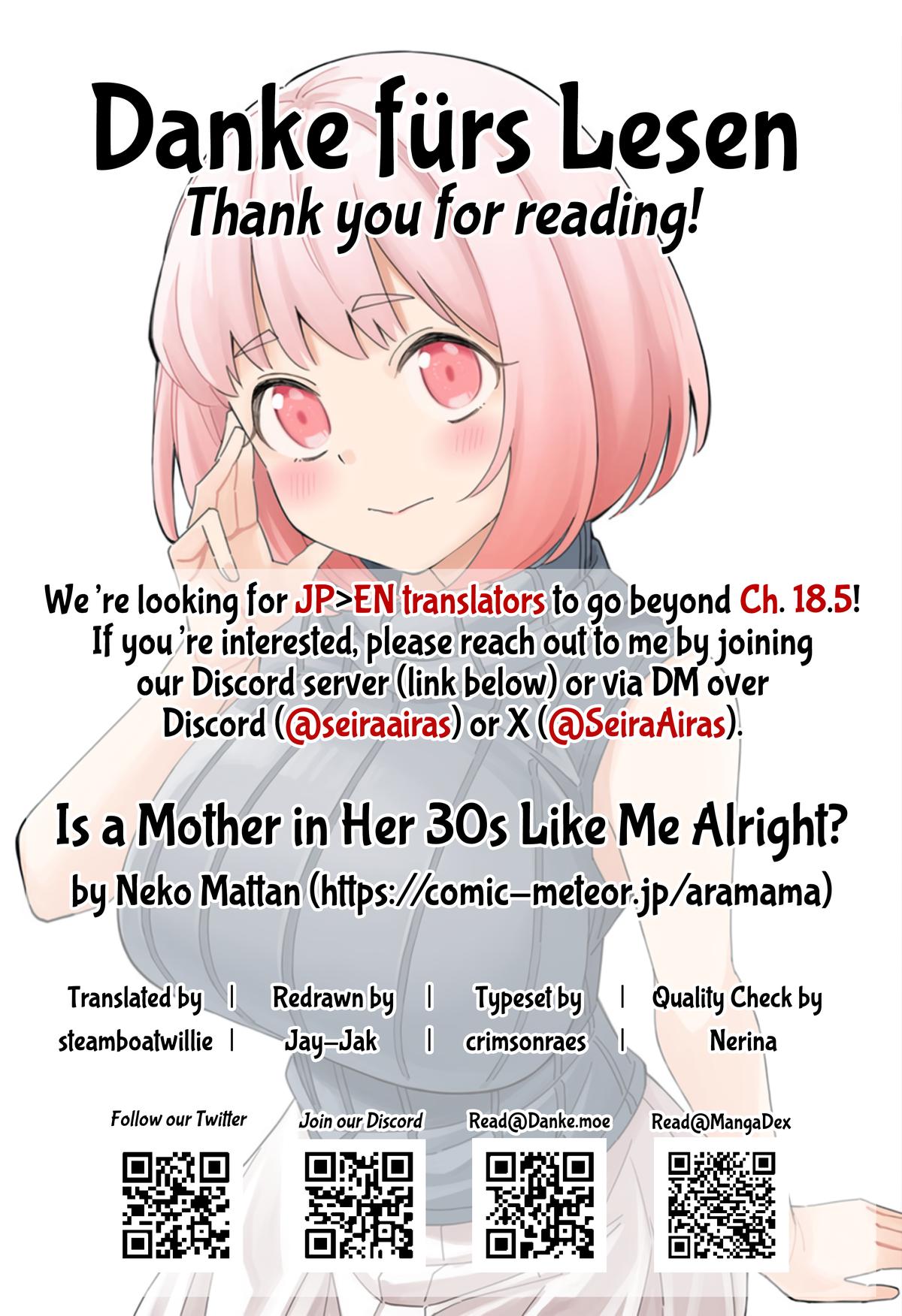 Around 30 Mama no Watashi de Ii no? Chap 18 - Next Chap 19