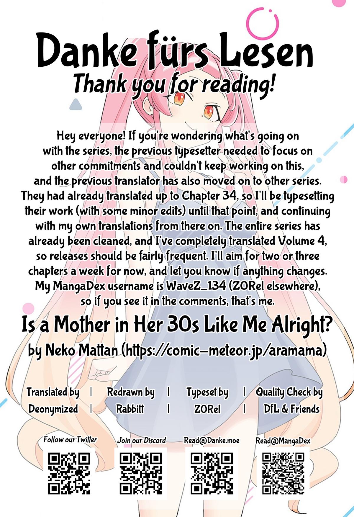 Around 30 Mama no Watashi de Ii no? Chap 29 - Next Chap 30