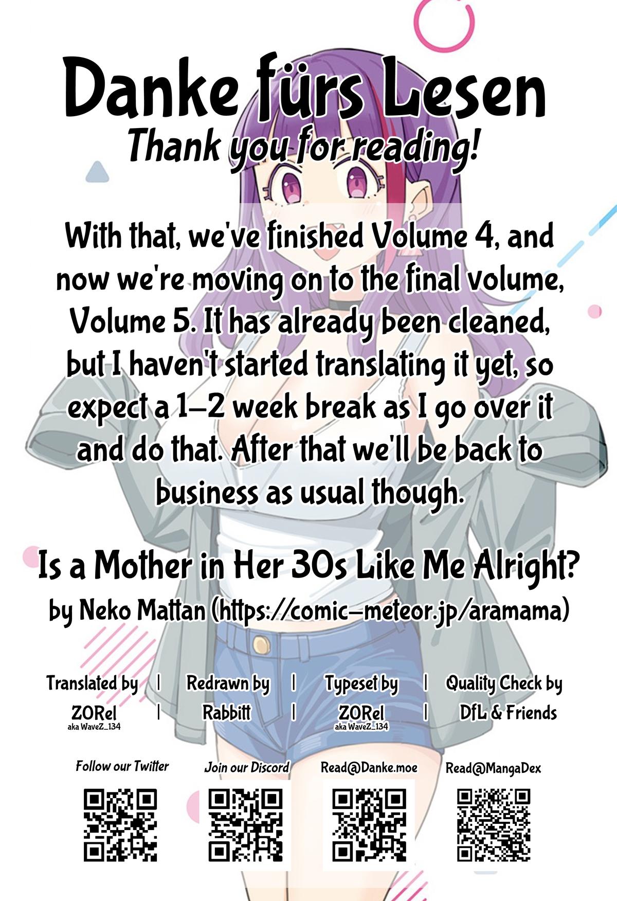 Around 30 Mama no Watashi de Ii no? Chap 44.5 - Next Chap 45.5