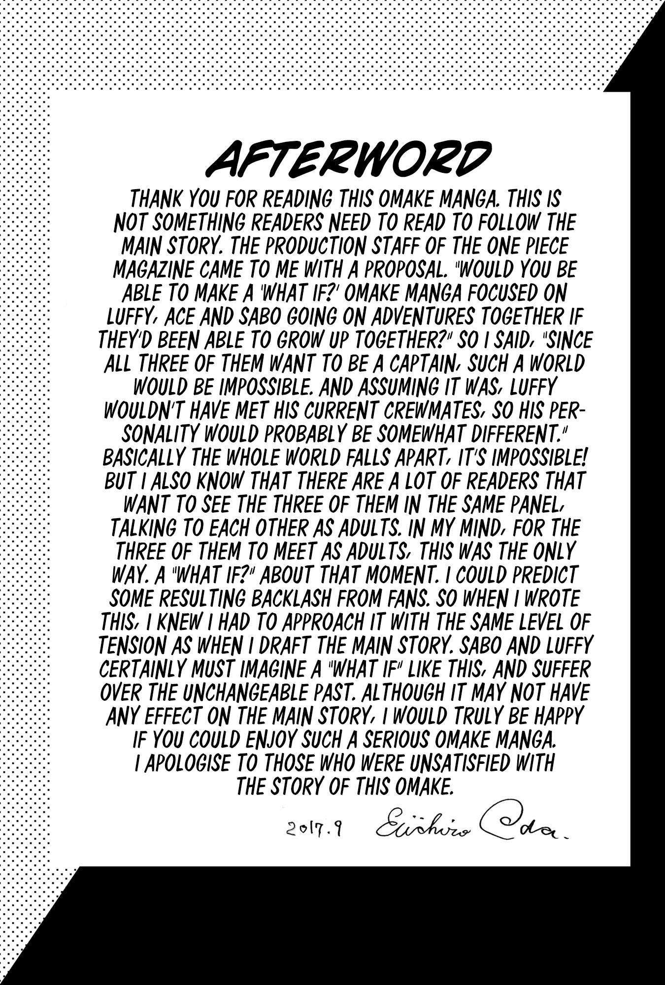 One Piece: Special Episode Chap 1 - Next Chap 2