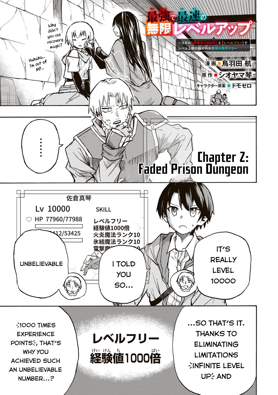 Saikyou de Saisoku no Mugen Level Up Chap 2 - Next Chap 3