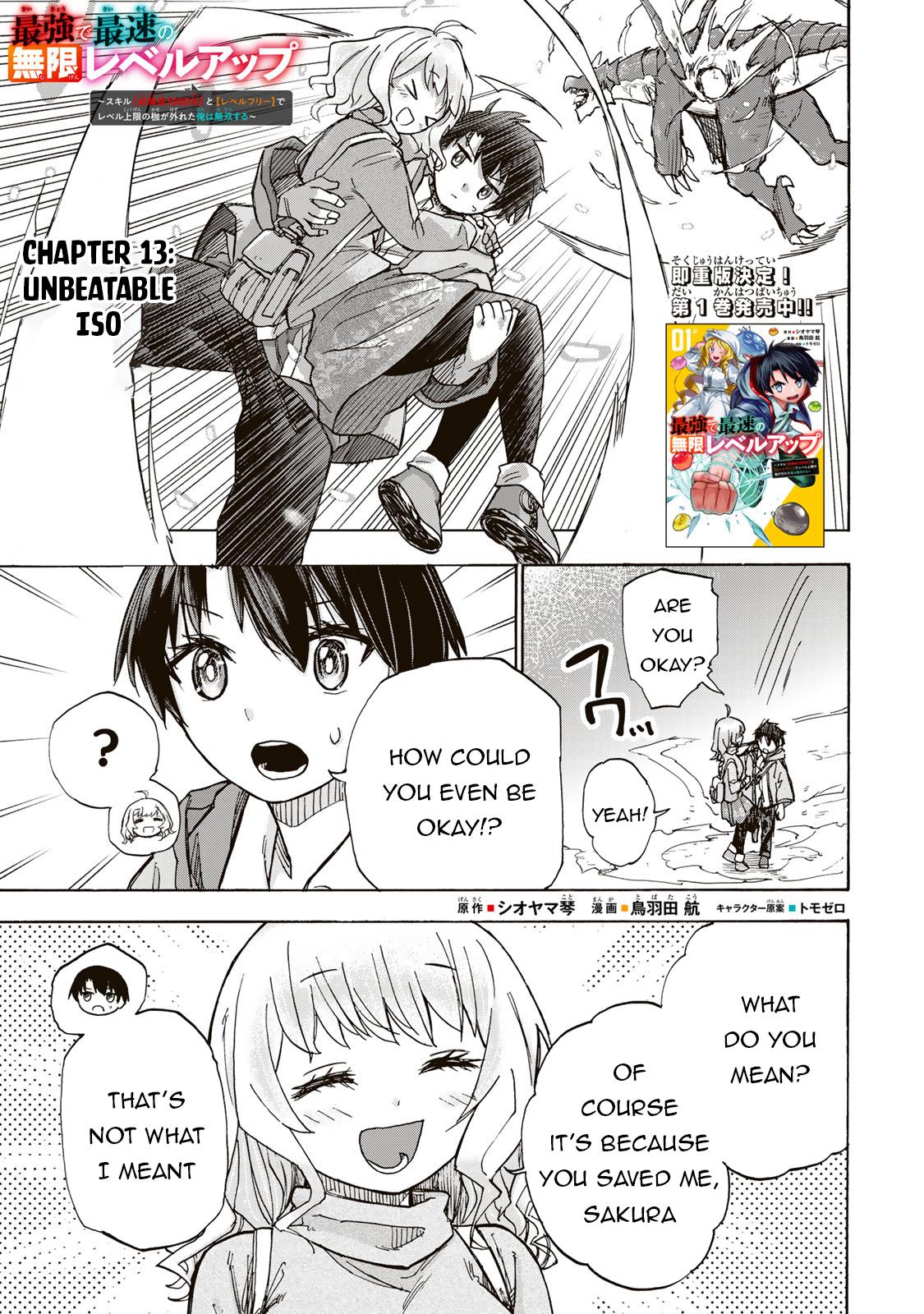 Saikyou de Saisoku no Mugen Level Up Chap 13 - Next Chap 14