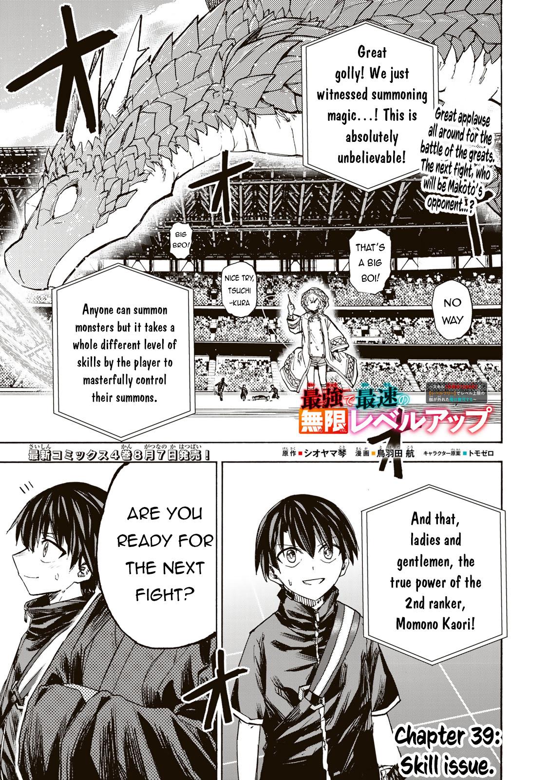 Saikyou de Saisoku no Mugen Level Up Chap 39 - Next Chap 40