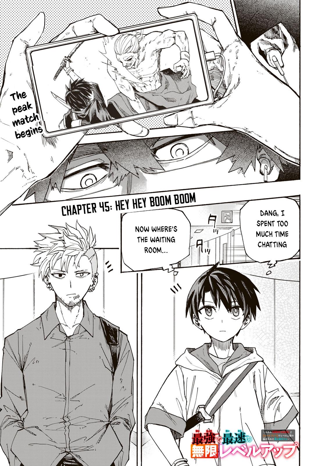 Saikyou de Saisoku no Mugen Level Up Chap 45 - Next Chap 46