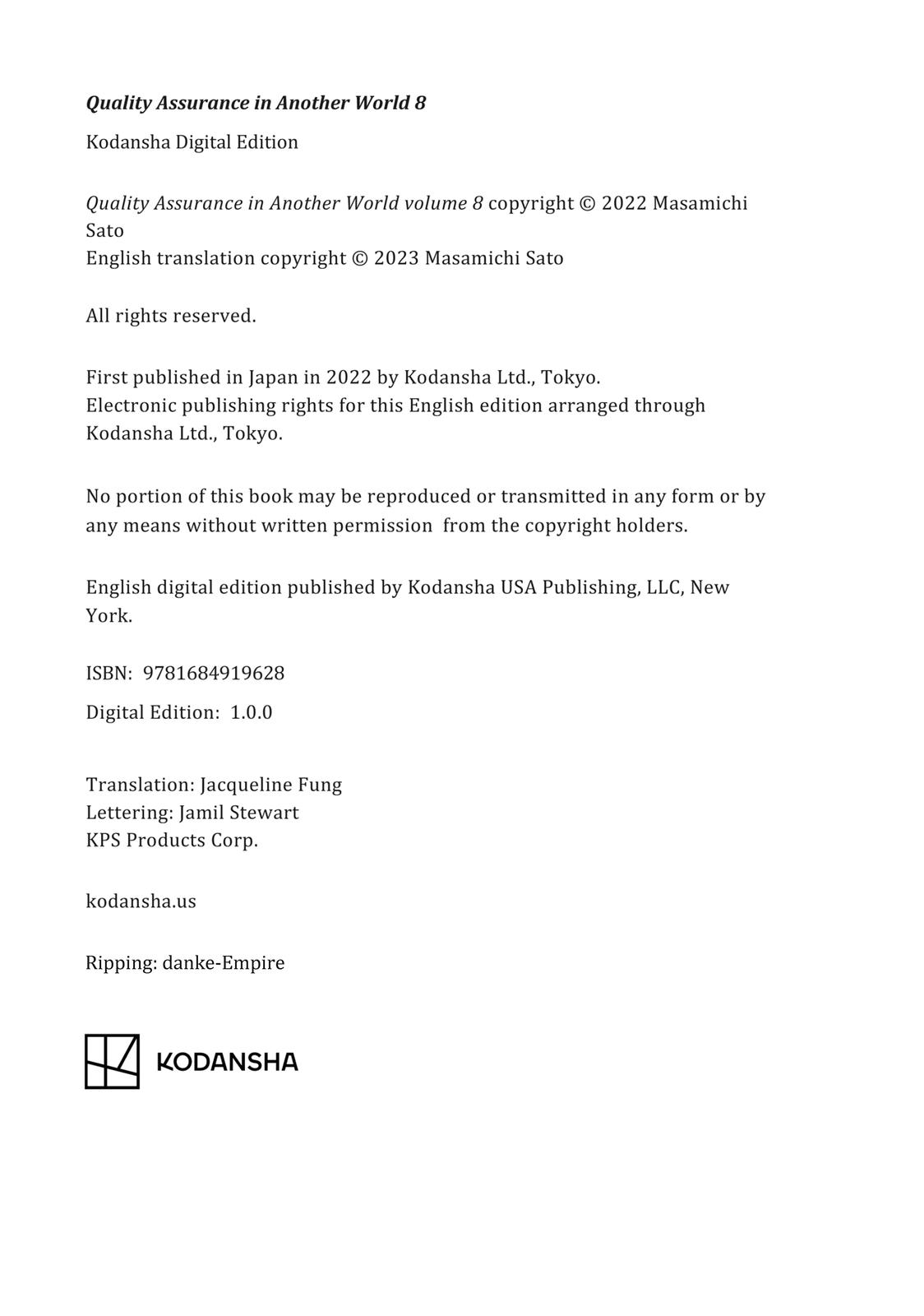 Quality Assurance in Another World Chap 60 - Next Chap 61