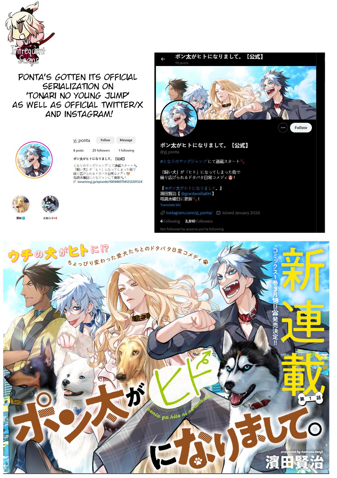 Ponta ga Hito ni Narimashite Chap 16.6 - Next Chap 17.6