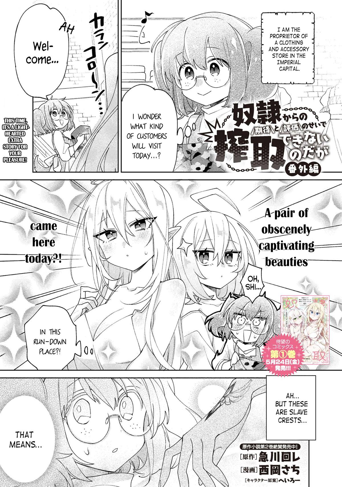 Dorei kara no Kitai to Hyouka no Sei de Sakushu Dekinai no da ga Chap 8.5 - Next Chap 9.5