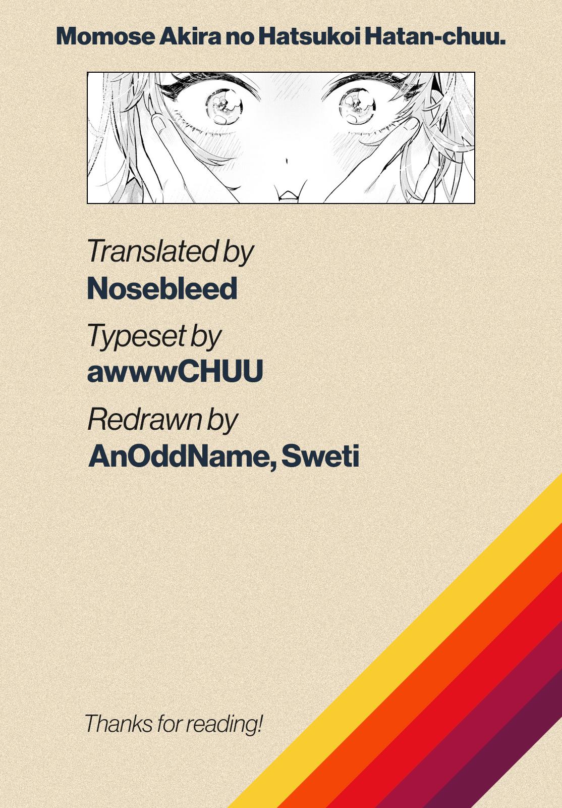Momose Akira no Hatsukoi Hatanchuu. Chap 24 - Next Chap 25