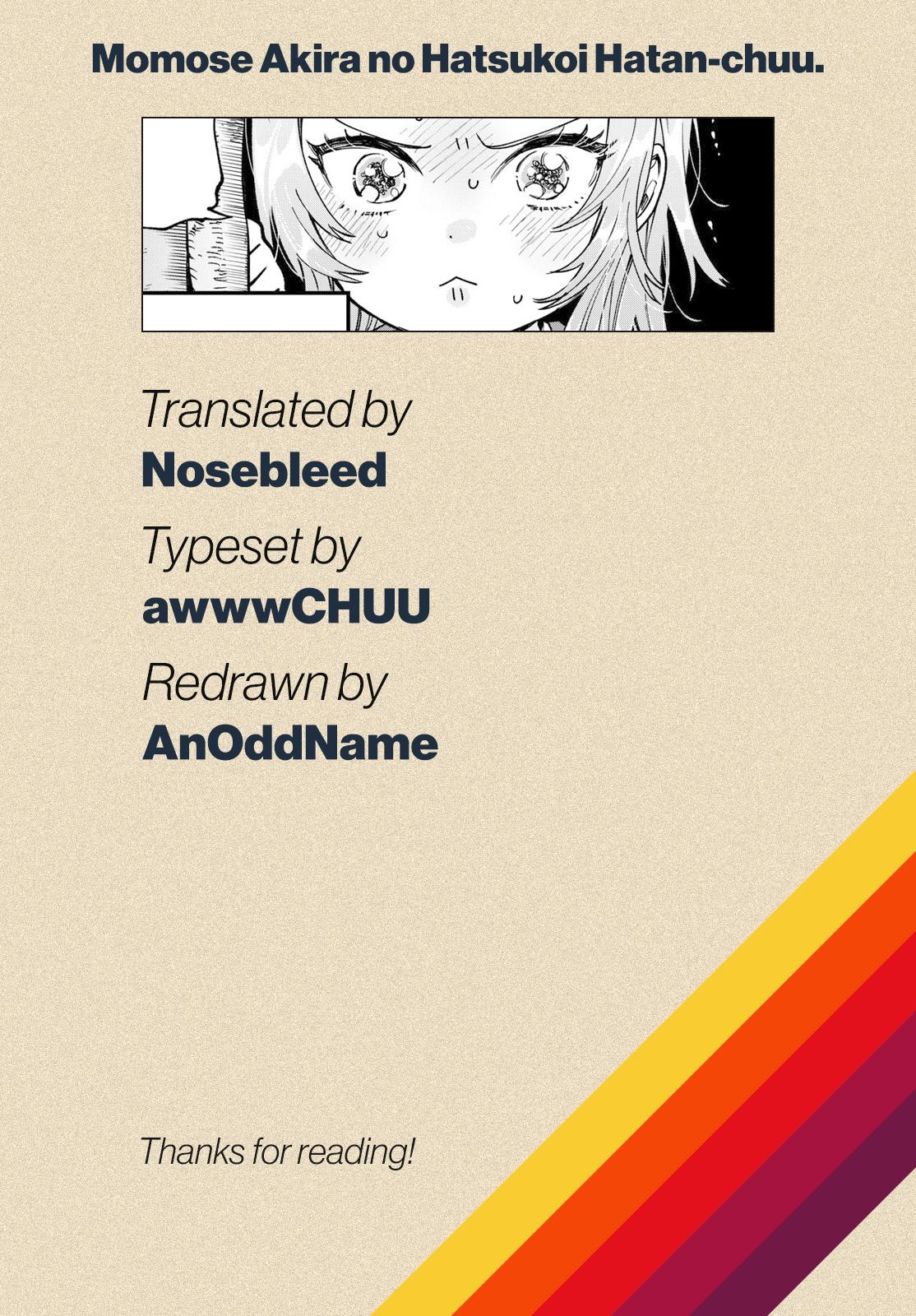 Momose Akira no Hatsukoi Hatanchuu. Chap 25 - Next Chap 26