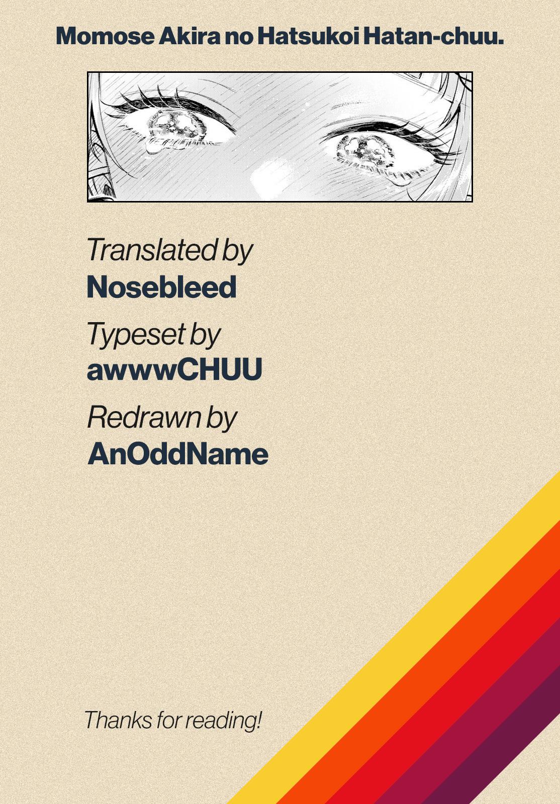 Momose Akira no Hatsukoi Hatanchuu. Chap 20 - Next Chap 21