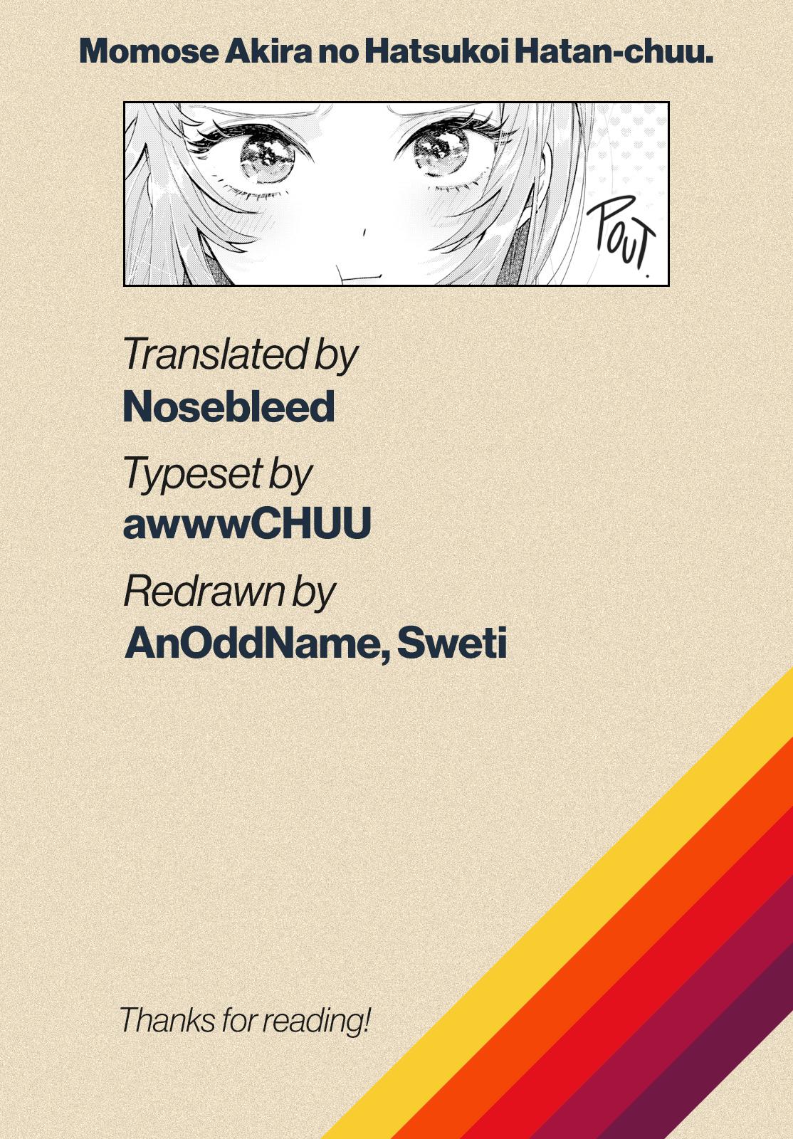 Momose Akira no Hatsukoi Hatanchuu. Chap 22 - Next Chap 23