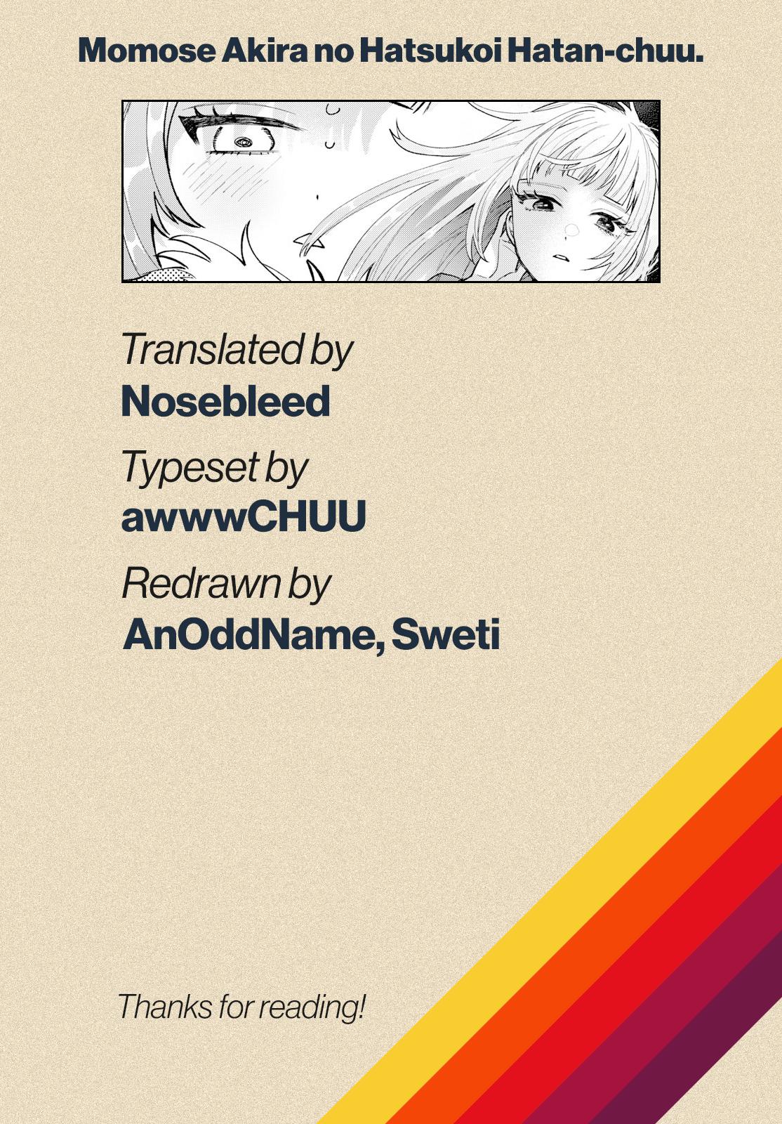 Momose Akira no Hatsukoi Hatanchuu. Chap 23 - Next Chap 24
