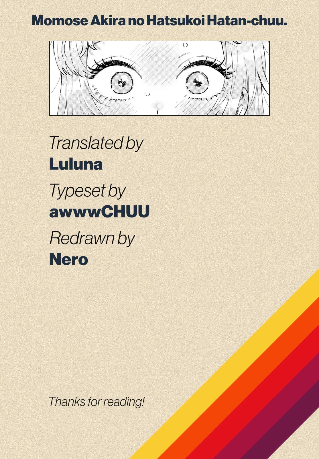 Momose Akira no Hatsukoi Hatanchuu. Chap 39 - Next Chap 40