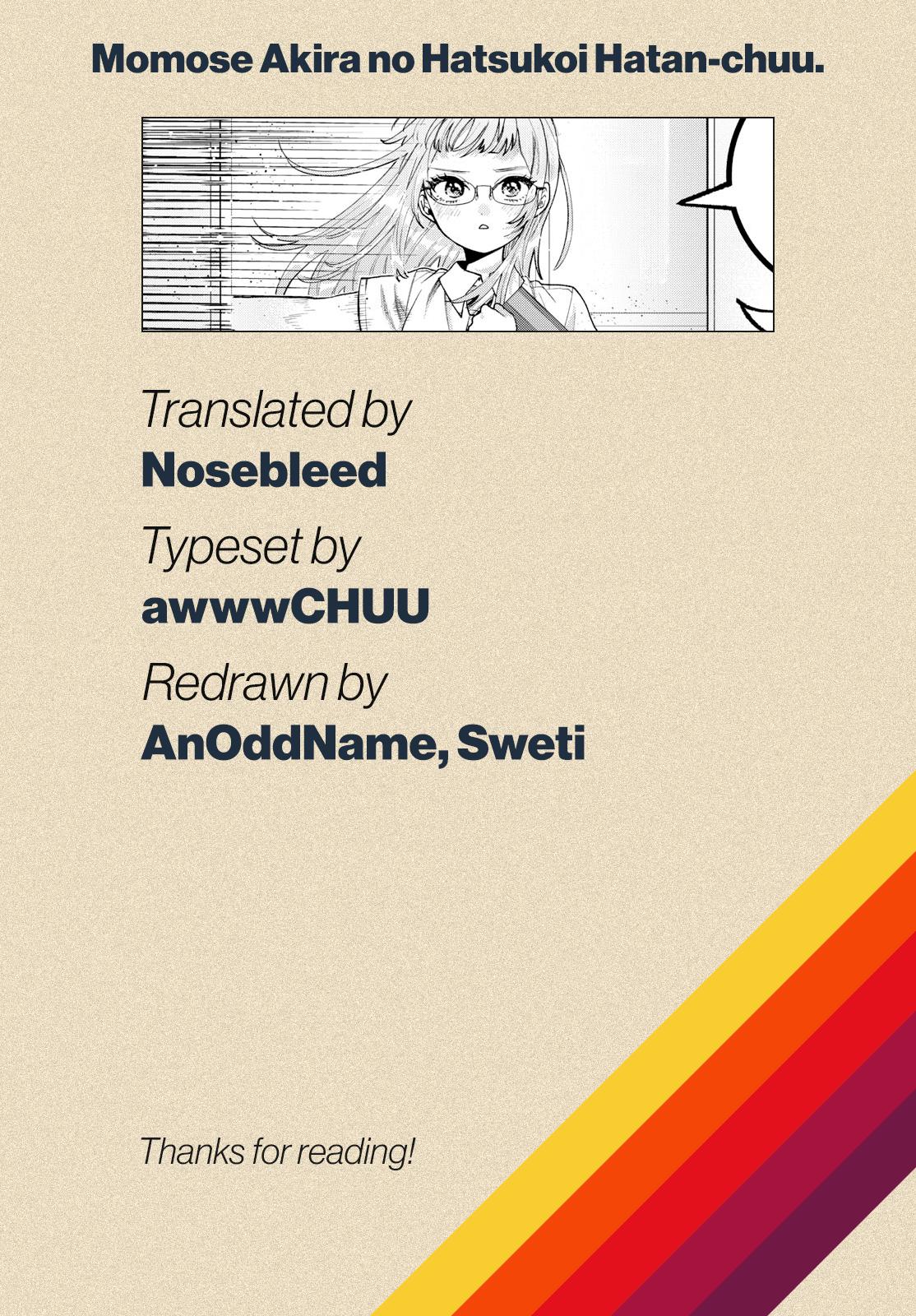 Momose Akira no Hatsukoi Hatanchuu. Chap 41 - Next Chap 42