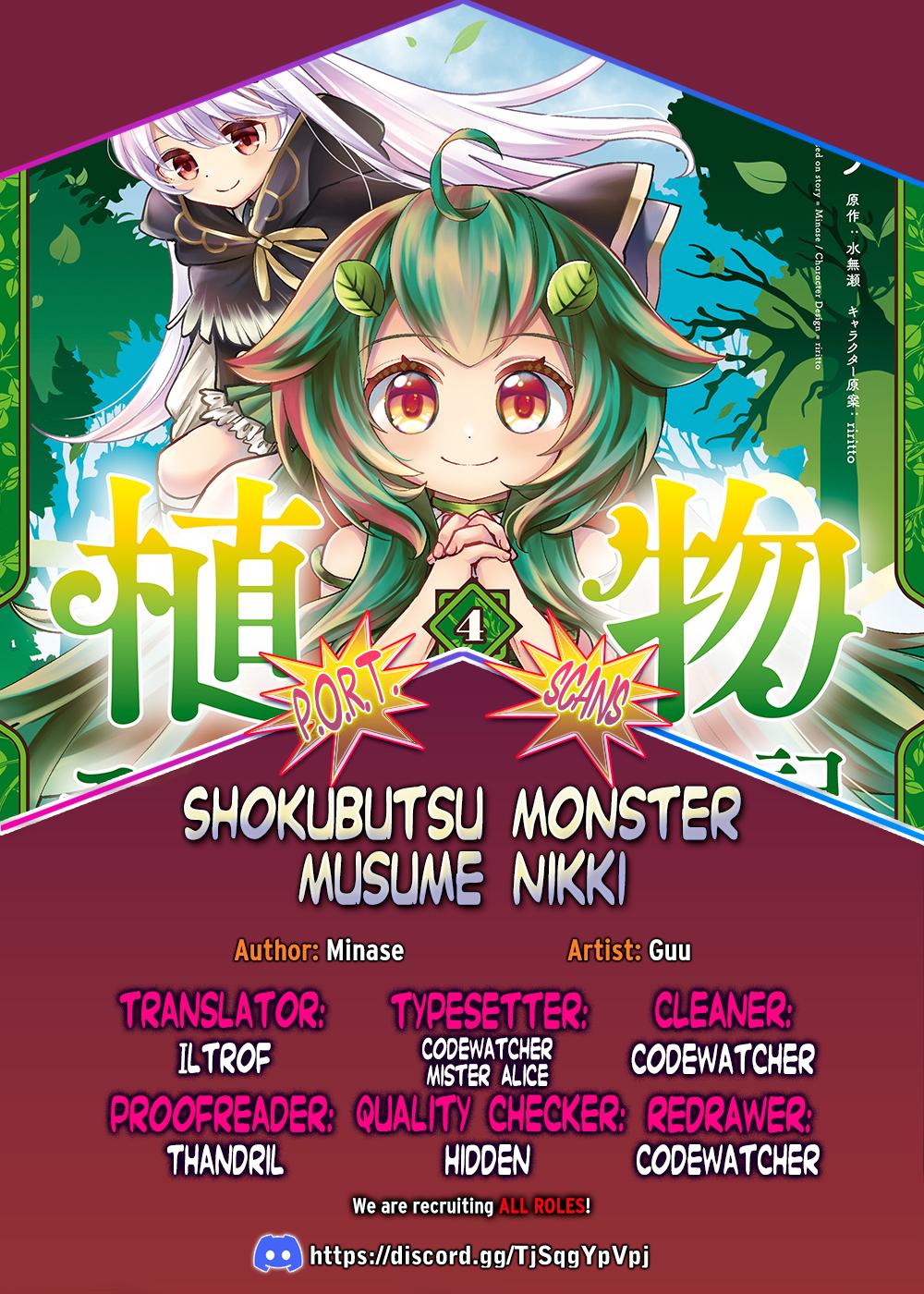 Plant Monster Girl Diary,Shokubutsu Monster Musume Nikki Chap 19 - Next Chap 20