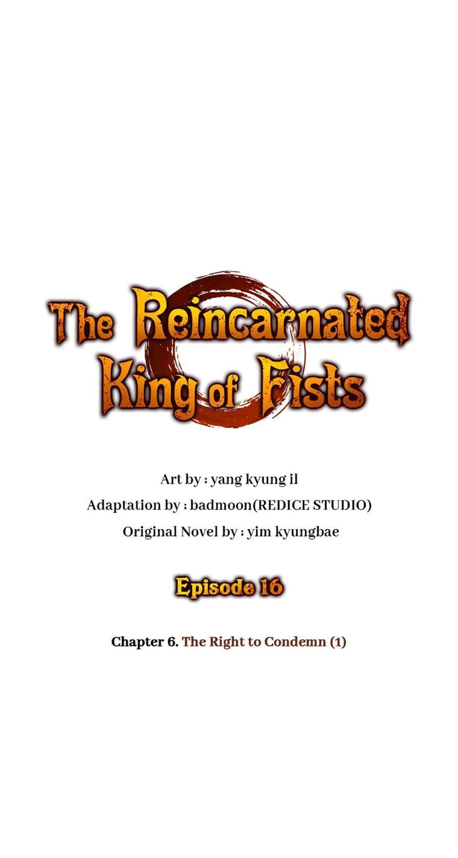 The Reincarnated King of Fists Chap 16 - Next Chap 17