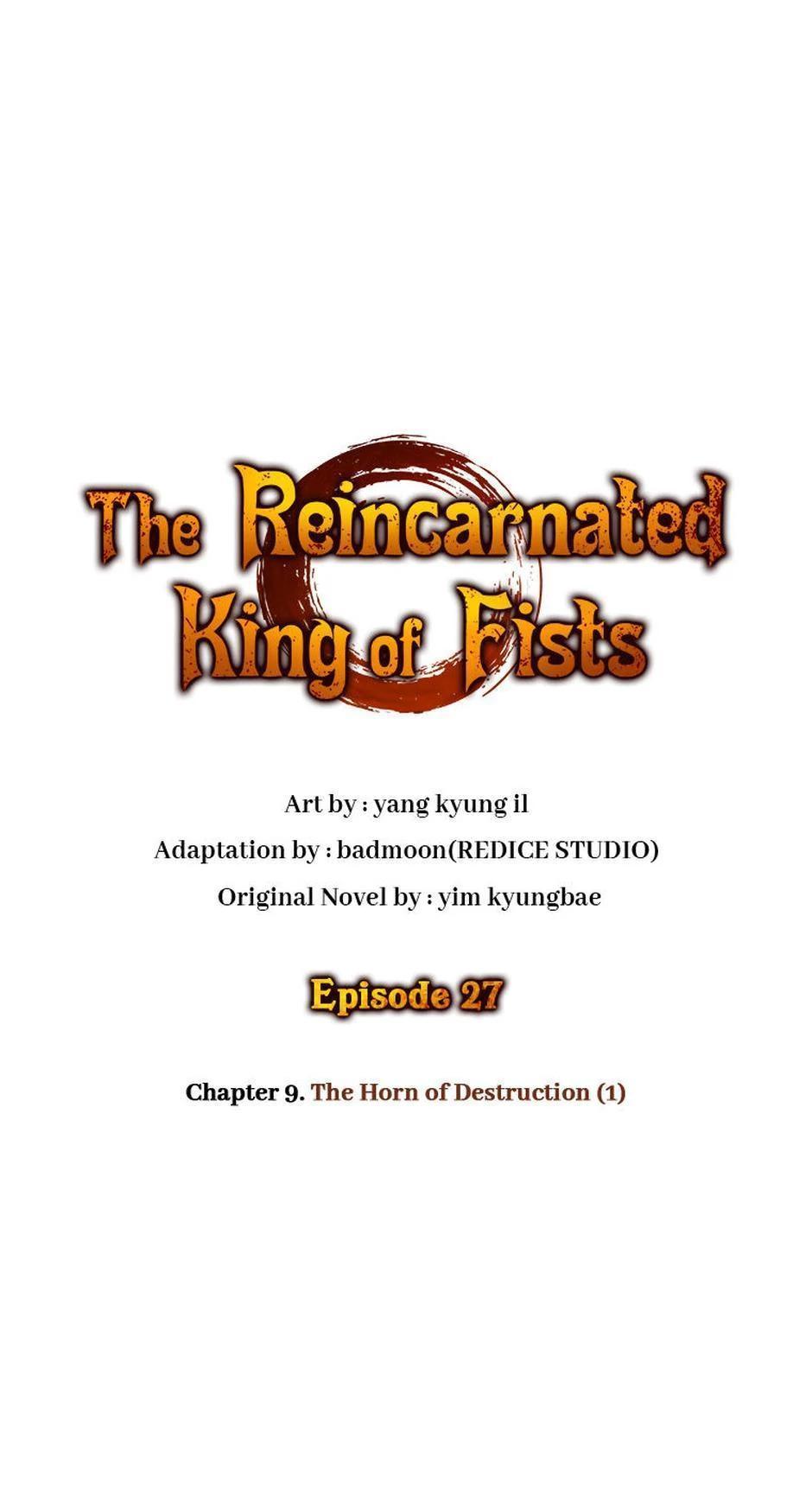 The Reincarnated King of Fists Chap 27 - Next Chap 28
