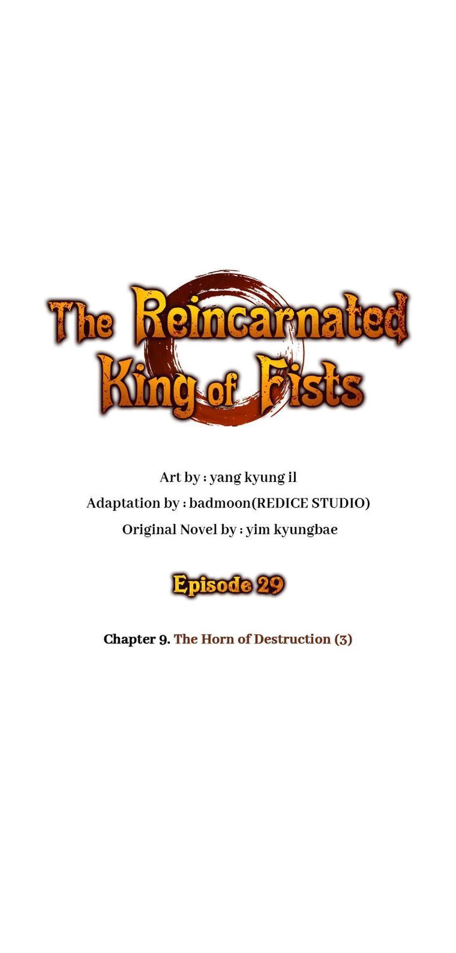 The Reincarnated King of Fists Chap 29 - Next Chap 30