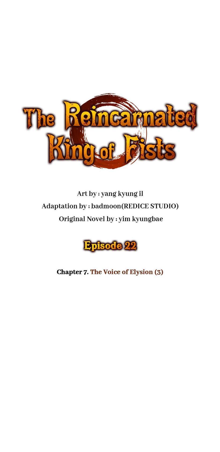 The Reincarnated King of Fists Chap 22 - Next Chap 23