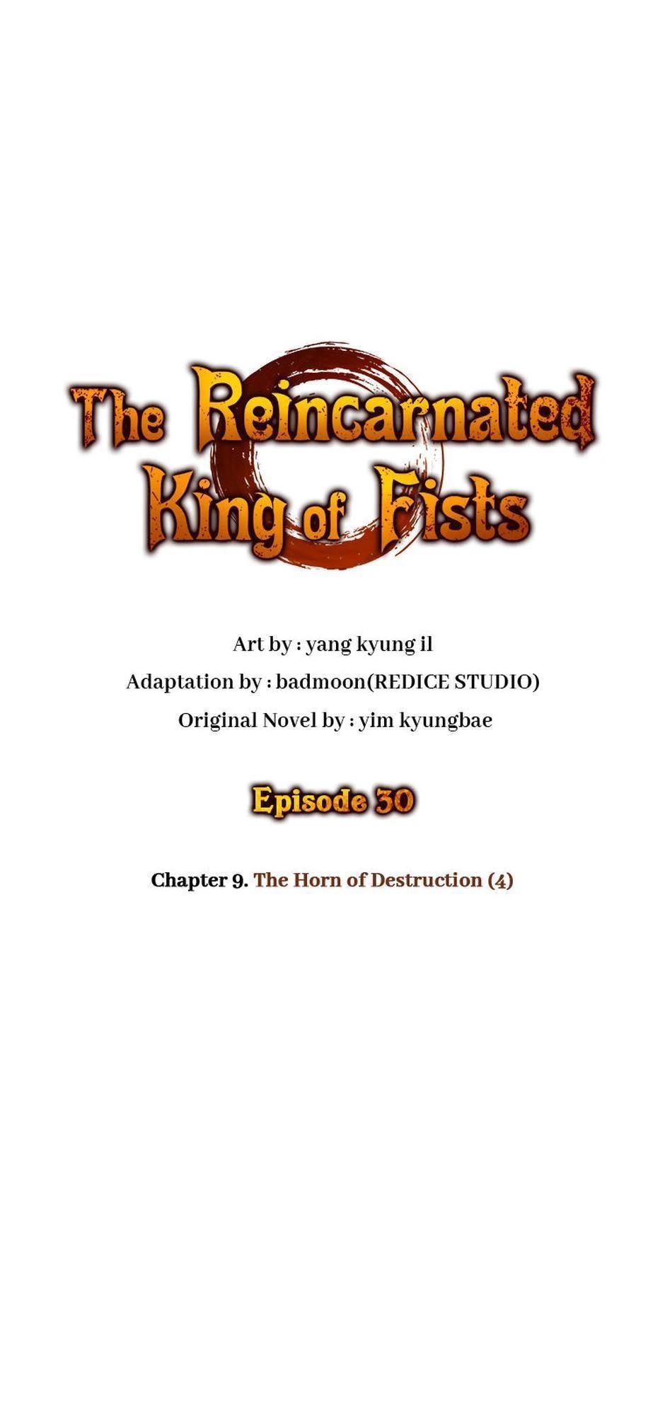 The Reincarnated King of Fists Chap 30 - Next Chap 31