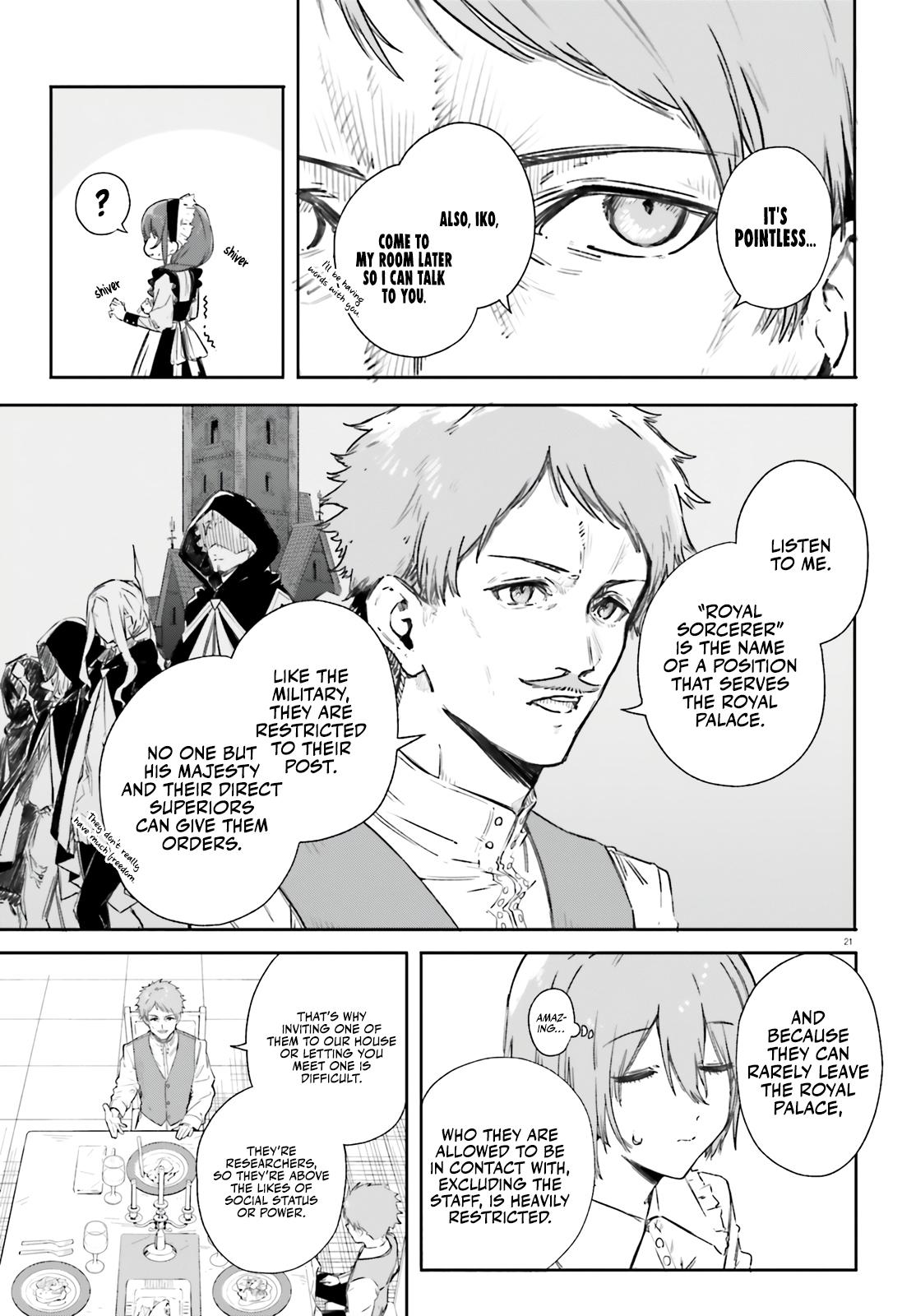 Majutsushi Kunon wa Mieteiru Chap 6 - Next Chap 7