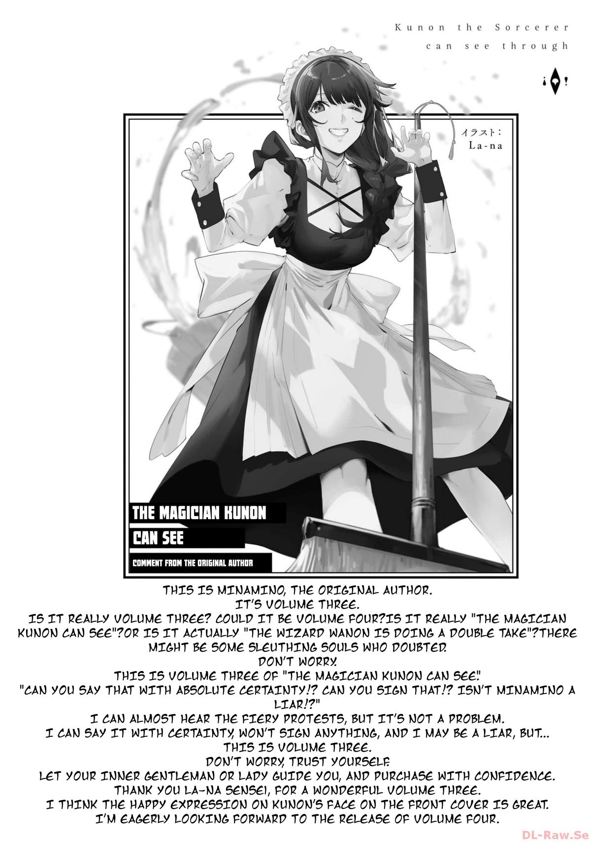 Majutsushi Kunon wa Mieteiru Chap 19 - Next Chap 20