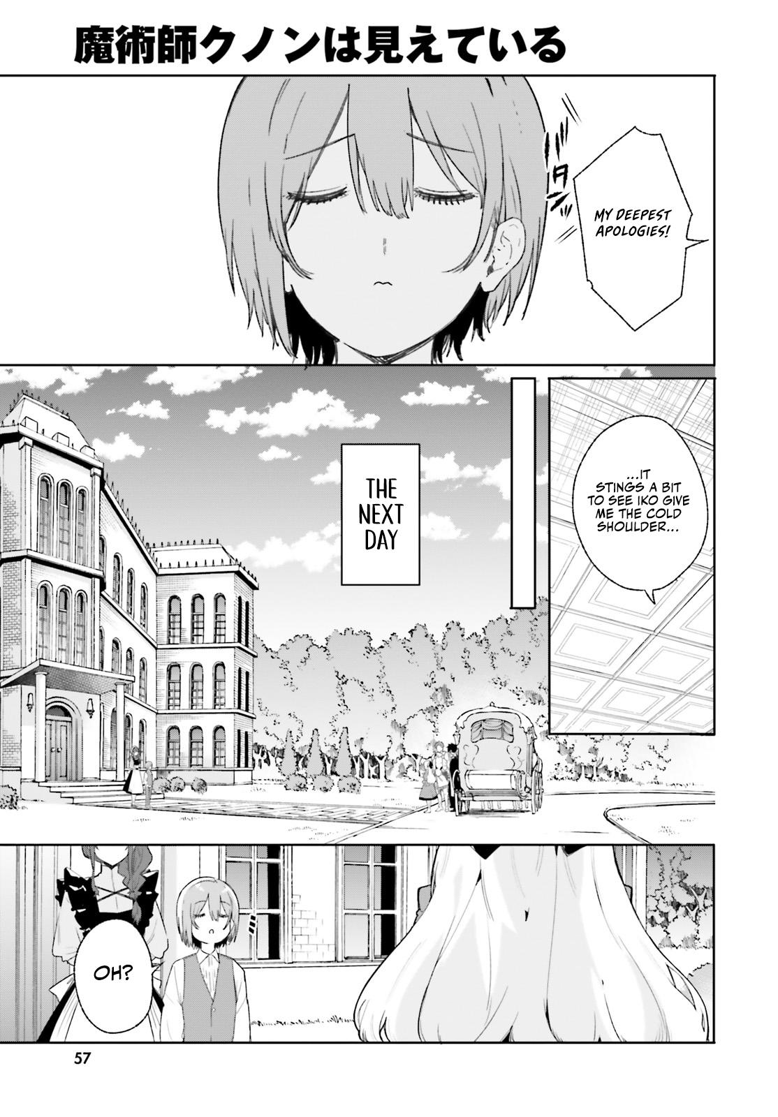 Majutsushi Kunon wa Mieteiru Chap 10 - Next Chap 11