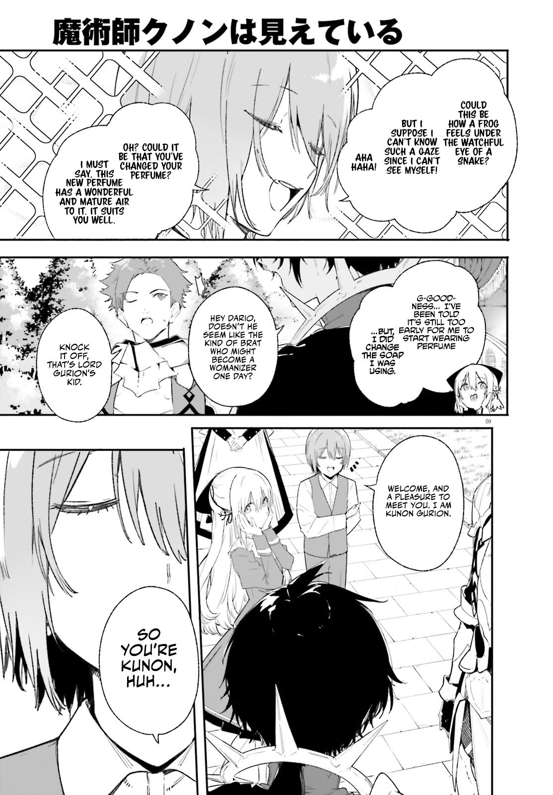 Majutsushi Kunon wa Mieteiru Chap 10 - Next Chap 11
