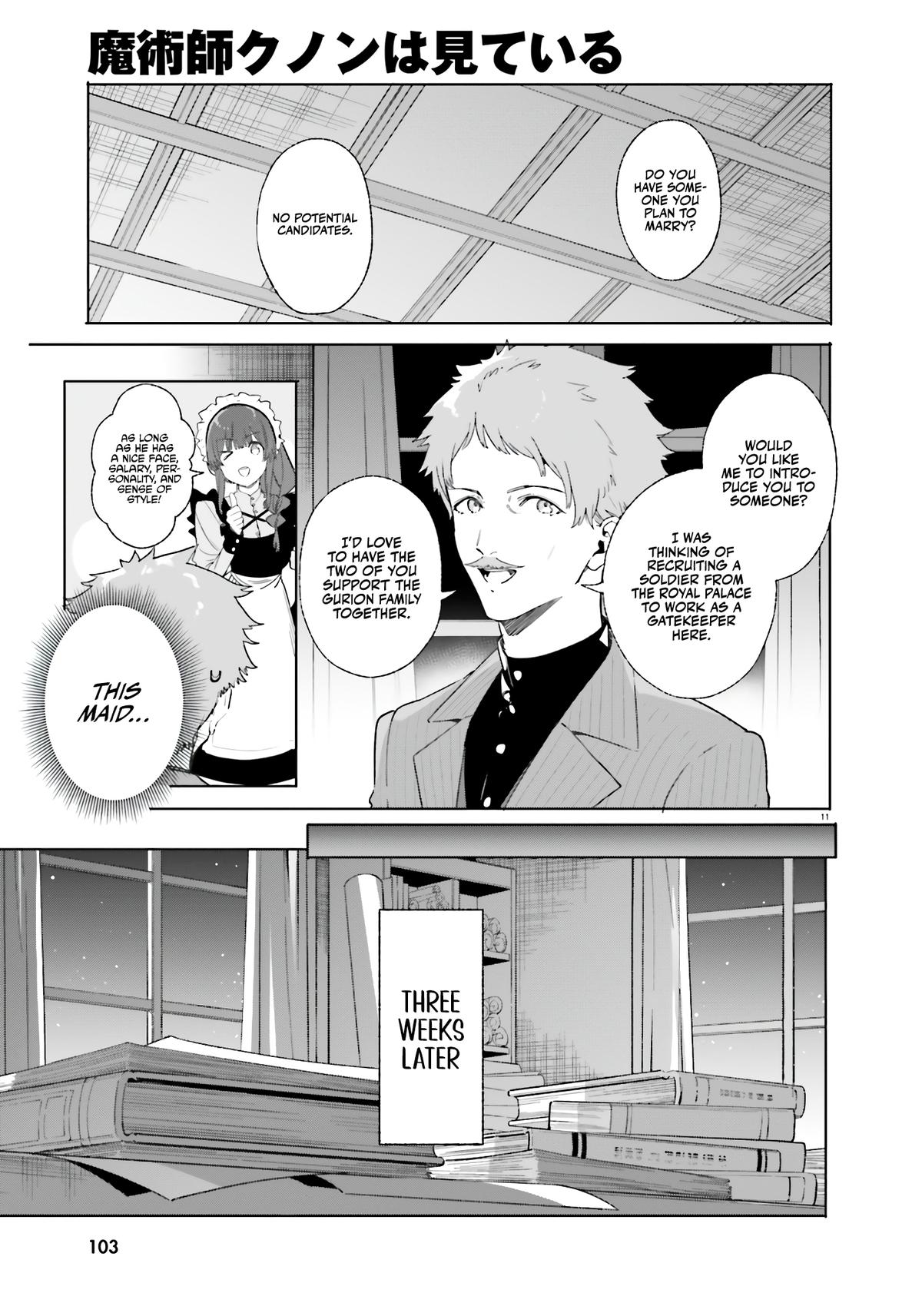 Majutsushi Kunon wa Mieteiru Chap 12 - Next Chap 13