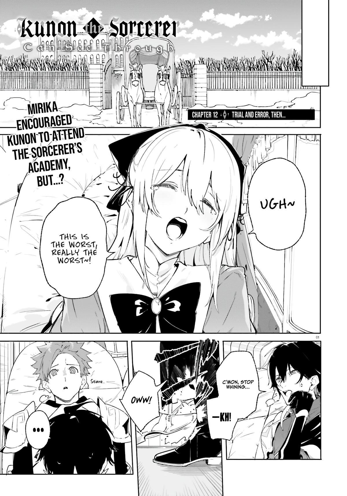 Majutsushi Kunon wa Mieteiru Chap 12 - Next Chap 13