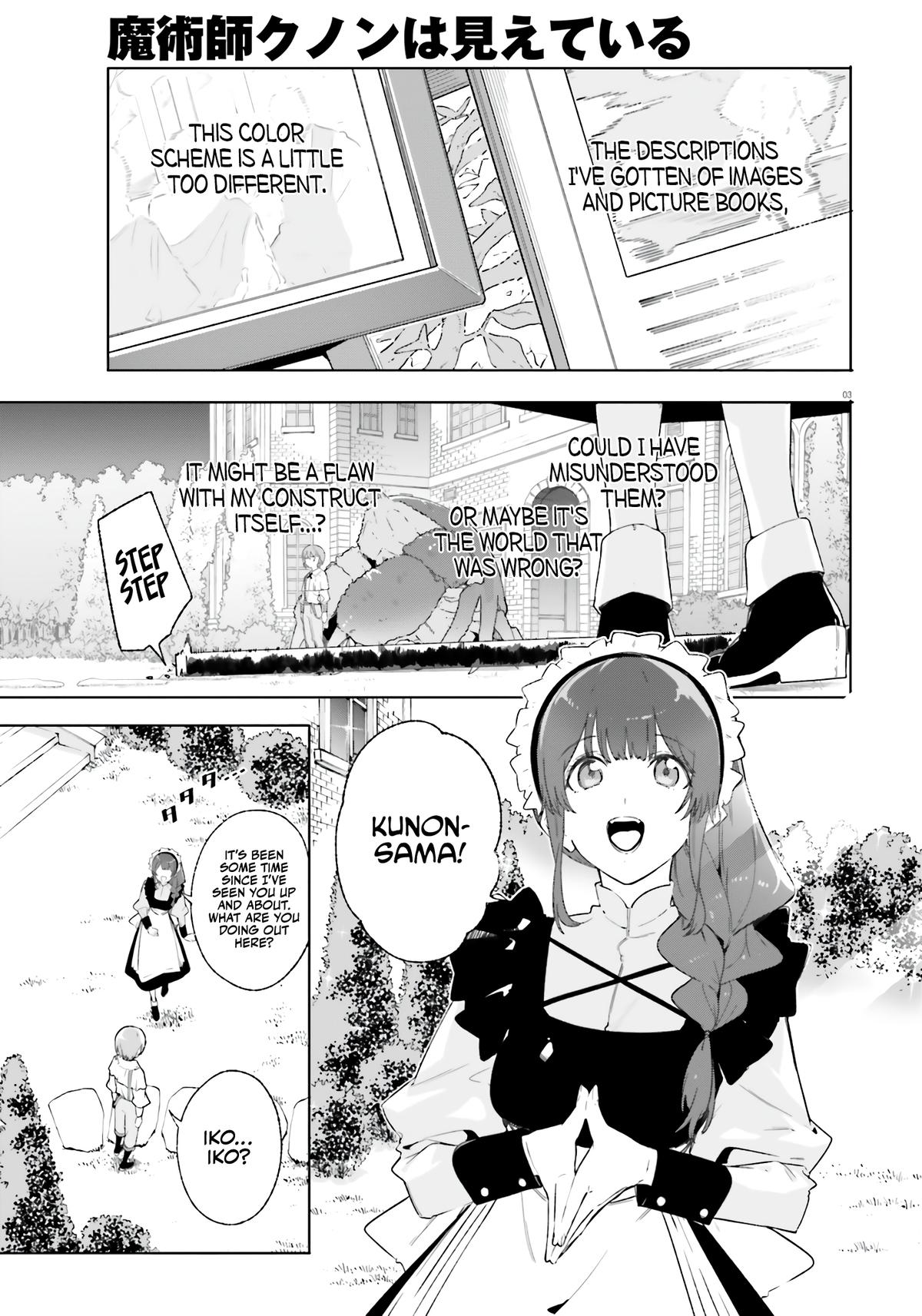 Majutsushi Kunon wa Mieteiru Chap 13 - Next Chap 14