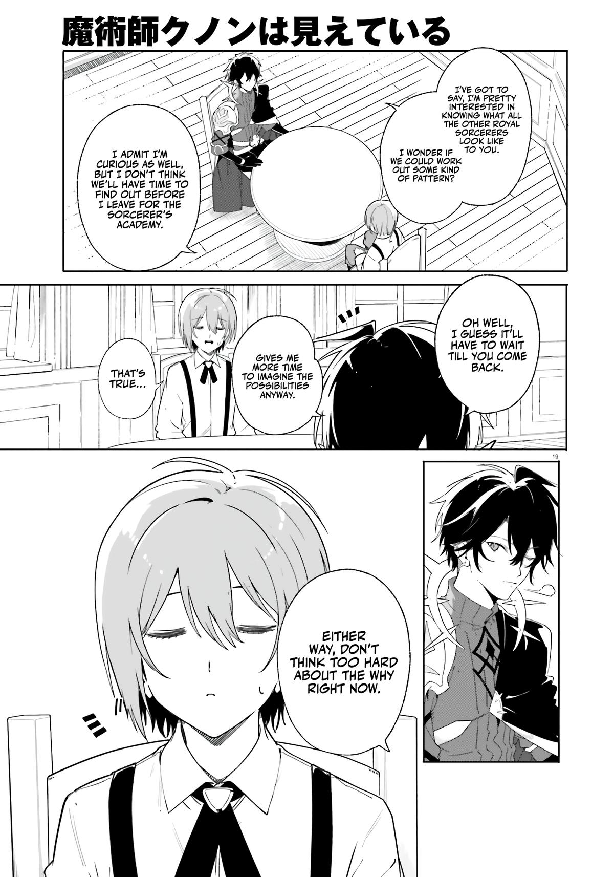 Majutsushi Kunon wa Mieteiru Chap 13 - Next Chap 14