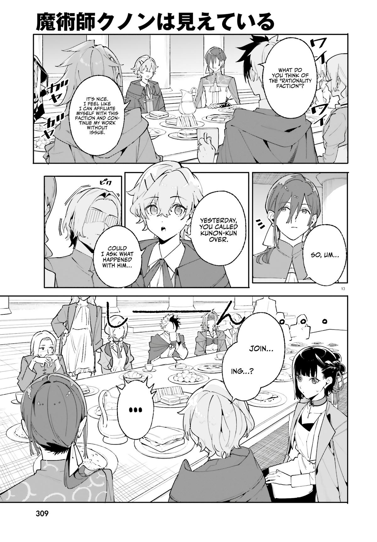 Majutsushi Kunon wa Mieteiru Chap 24 - Next Chap 25