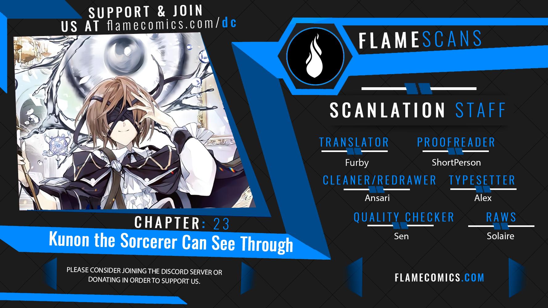 Majutsushi Kunon wa Mieteiru Chap 23 - Next Chap 24