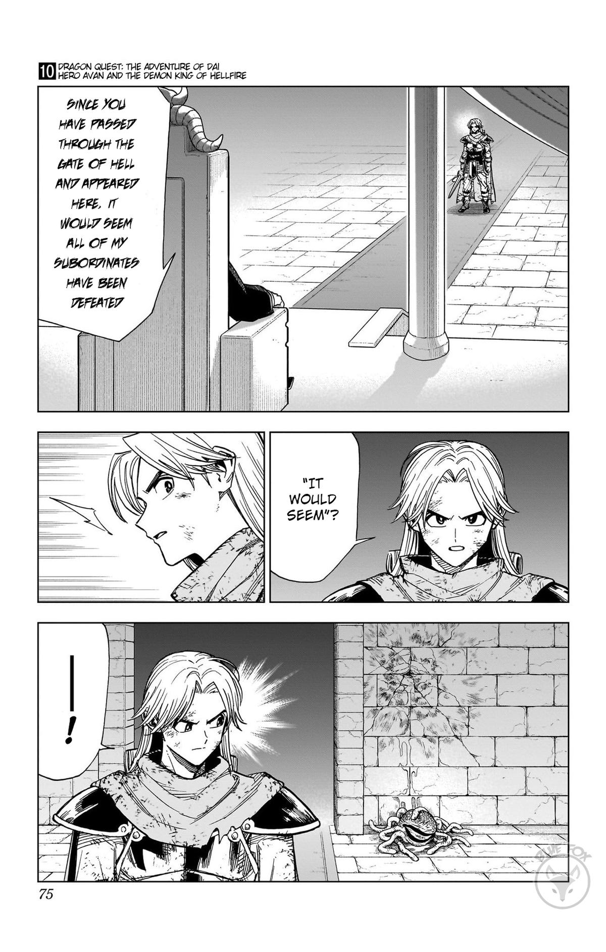 Dragon Quest: Dai no Daibouken - Yuusha Avan to Gokuen no Maou Chap 38 - Next Chap 39