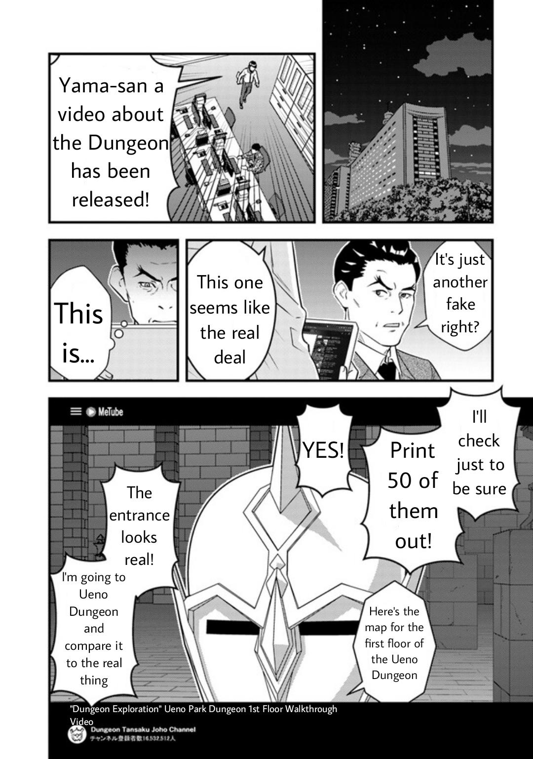 Isekaigaeri no Yuusha wa, Dungeon ga Shutsugen shita Genjitsu Sekai de, Influencer ni Natte Kane wo Kasegimasu! Chap 7.1 - Next Chap 8.1