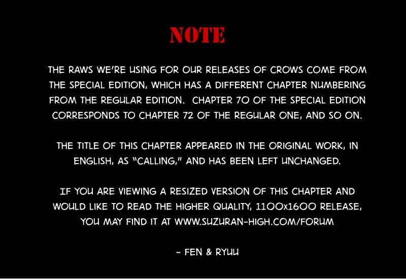 Crows Chap 72 - Next Chap 73