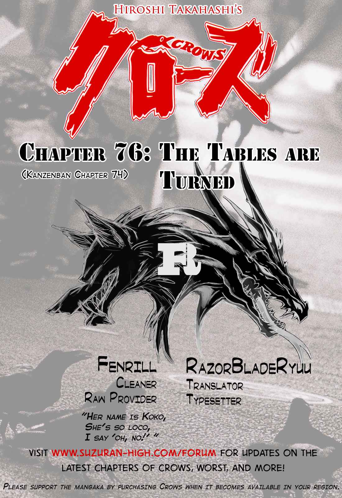 Crows Chap 76 - Next Chap 77