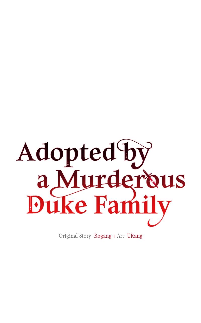Adopted by a Murderous Duke Family Chap 19 - Next Chap 20