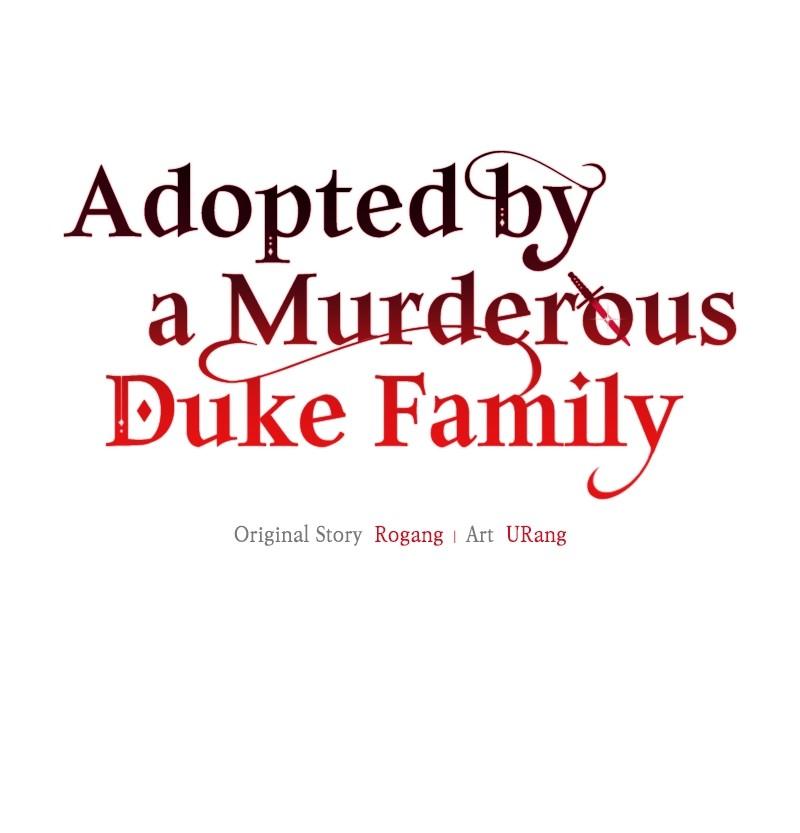 Adopted by a Murderous Duke Family Chap 13 - Next Chap 14