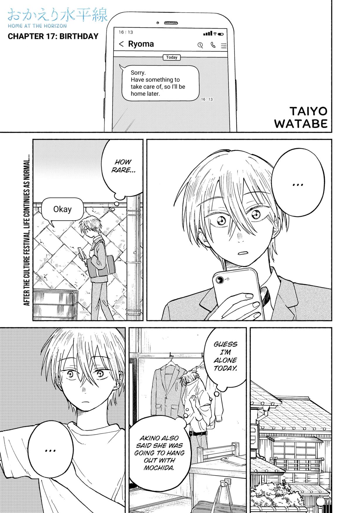 Okaeri Suiheisen Chap 17 - Next Chap 18