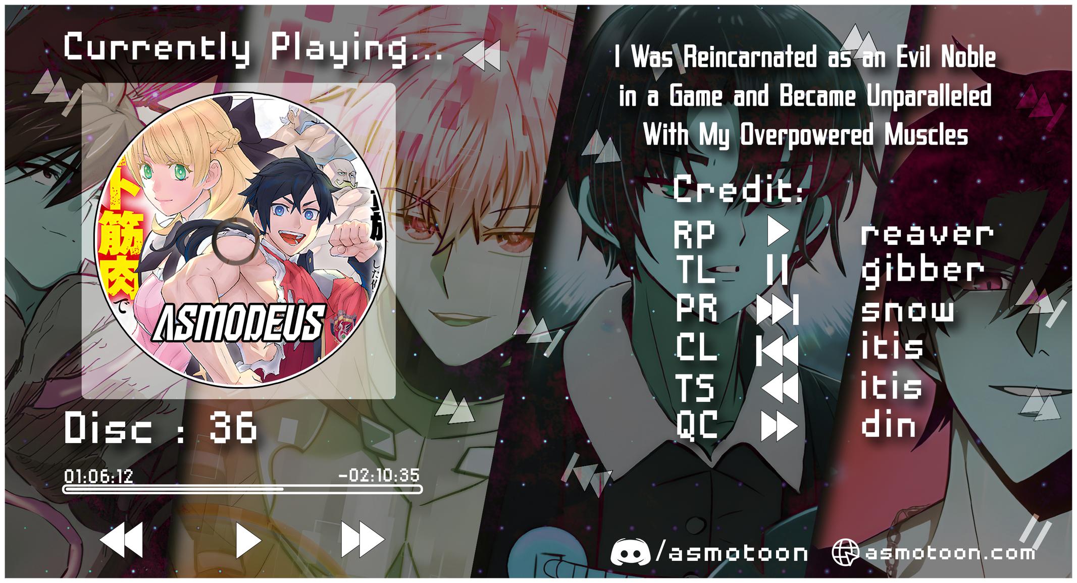 Game Akuyaku Kizoku ni Tensei shita Ore wa, Cheat Kinniku de Musou suru Chap 36 - Next Chap 37