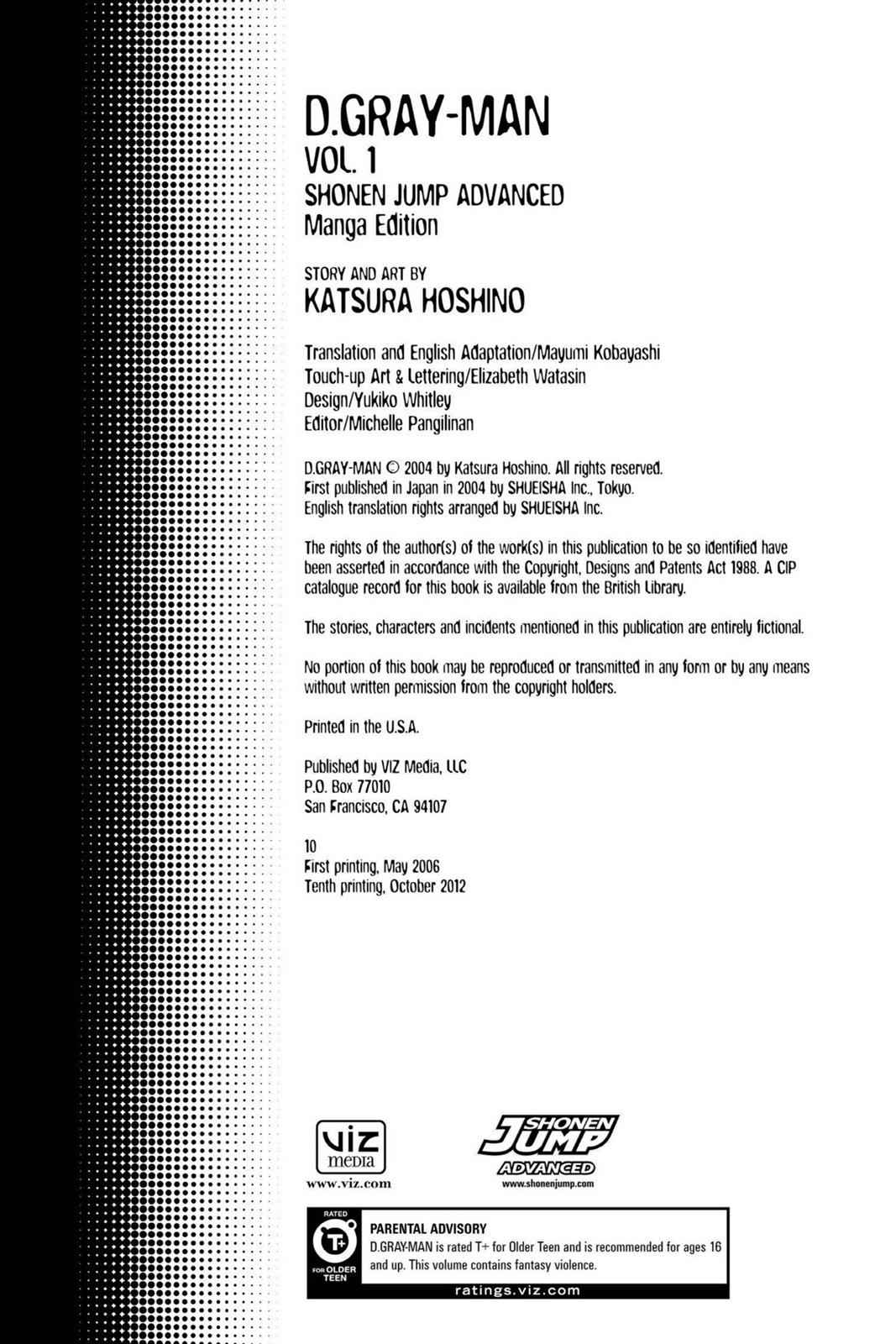 D.Gray-man Chap 1 - Next Chap 2
