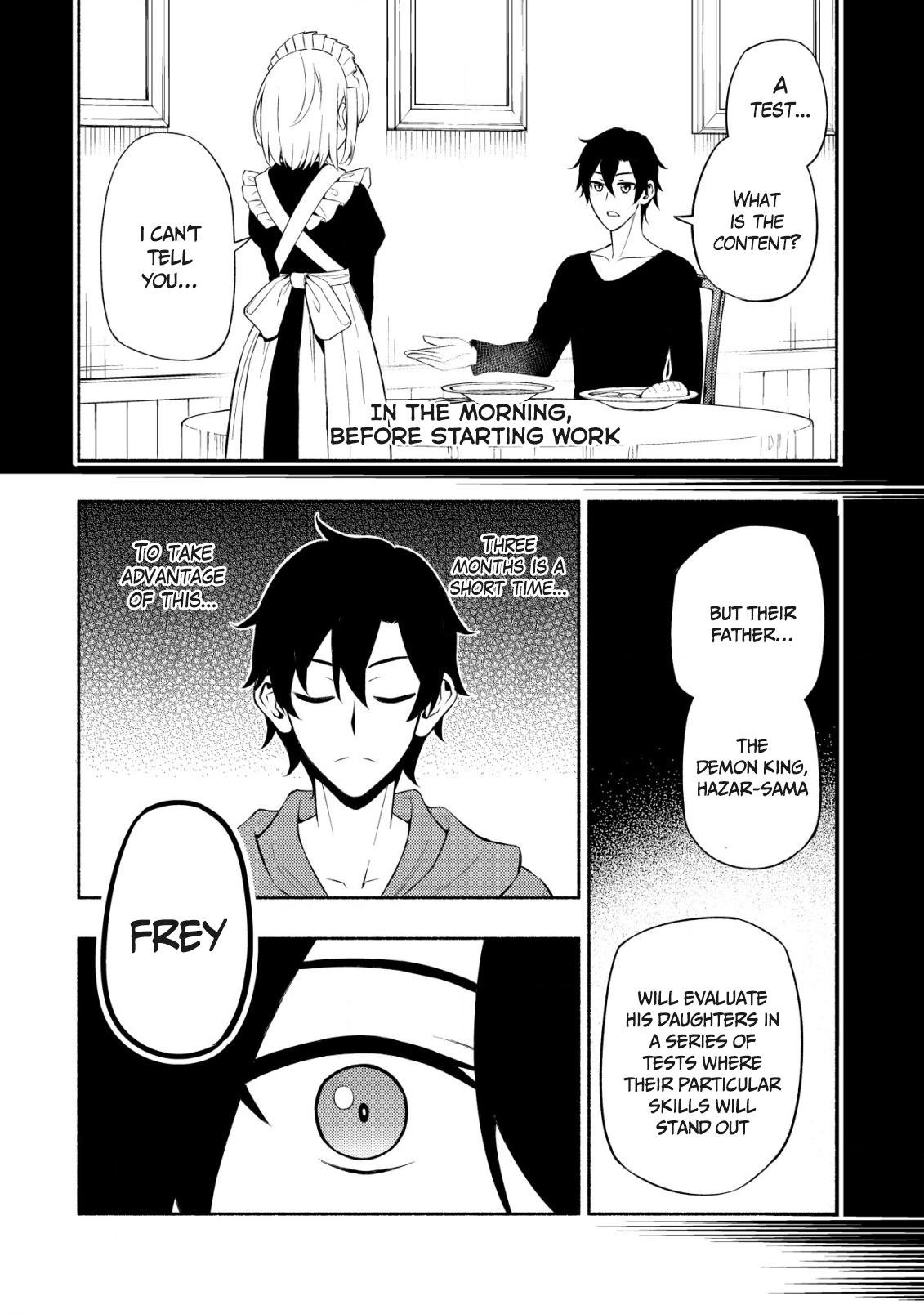 Maou Reijou no Kyouiku-gakari: Yuusha Gakuin wo Tsuihou sareta Heimin Kyoushi wa Maou no Musume-tachi no Katei Kyoushi to Naru Chap 4 - Next Chap 5