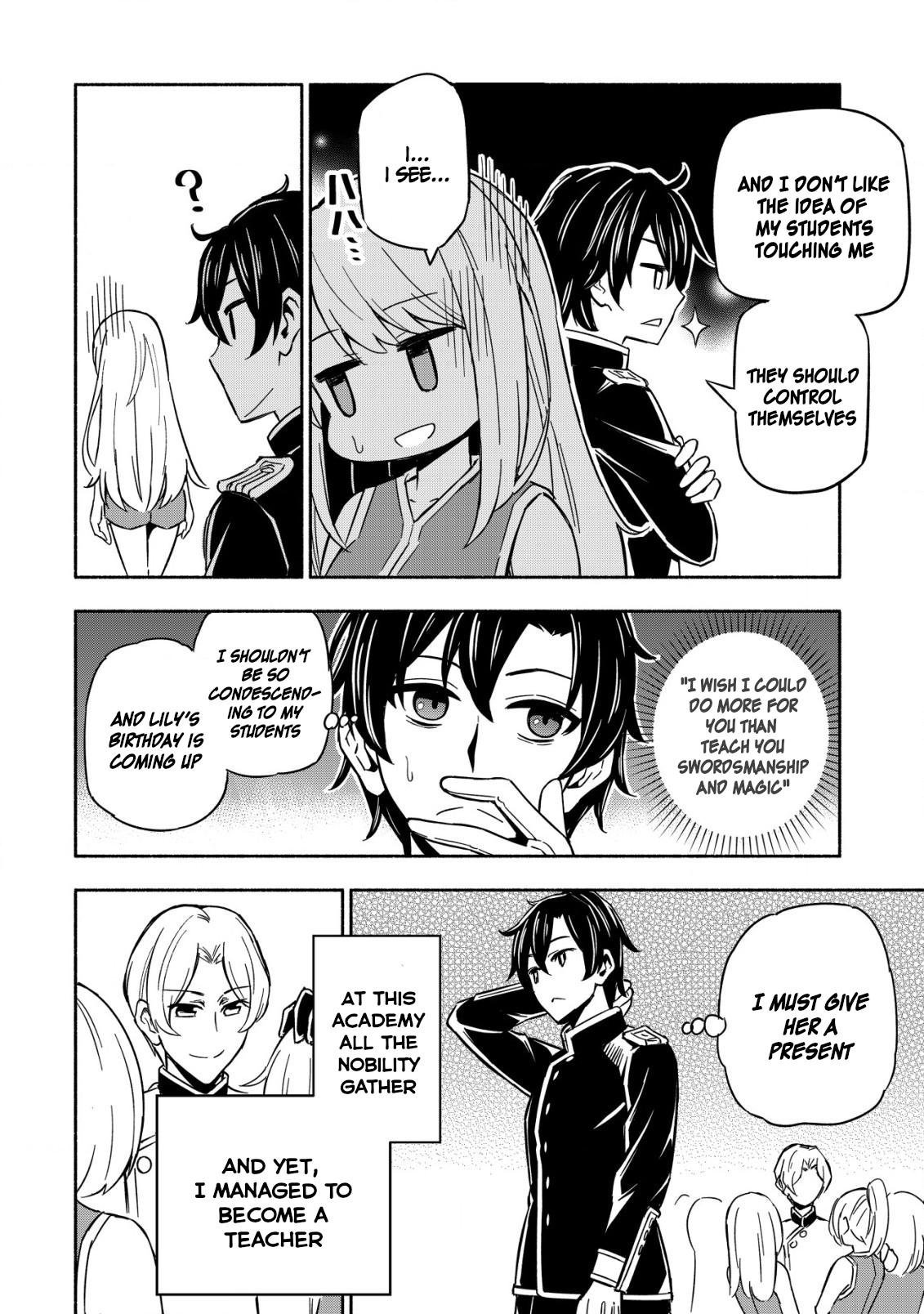 Maou Reijou no Kyouiku-gakari: Yuusha Gakuin wo Tsuihou sareta Heimin Kyoushi wa Maou no Musume-tachi no Katei Kyoushi to Naru Chap 1 - Next Chap 2