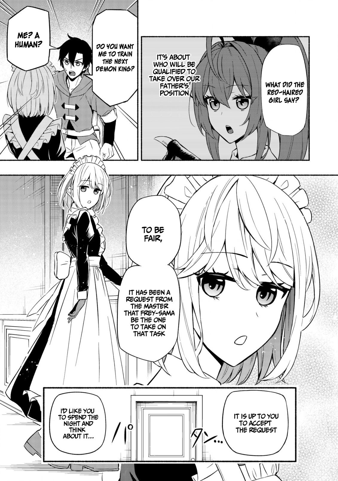 Maou Reijou no Kyouiku-gakari: Yuusha Gakuin wo Tsuihou sareta Heimin Kyoushi wa Maou no Musume-tachi no Katei Kyoushi to Naru Chap 3 - Next Chap 4
